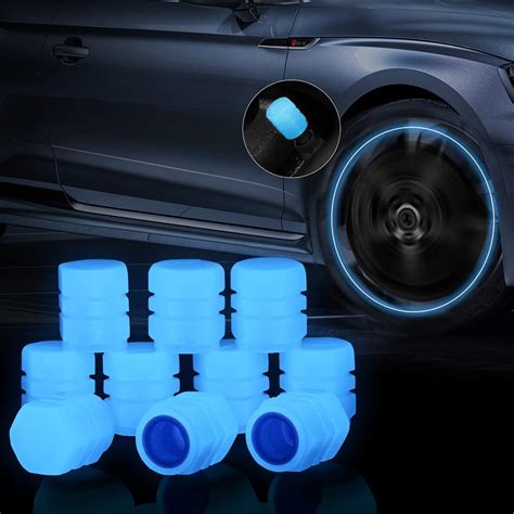 Light-emitting MaterialThis car tire valve caps are made of ABS luminous material. . Fluorescent tire valve caps